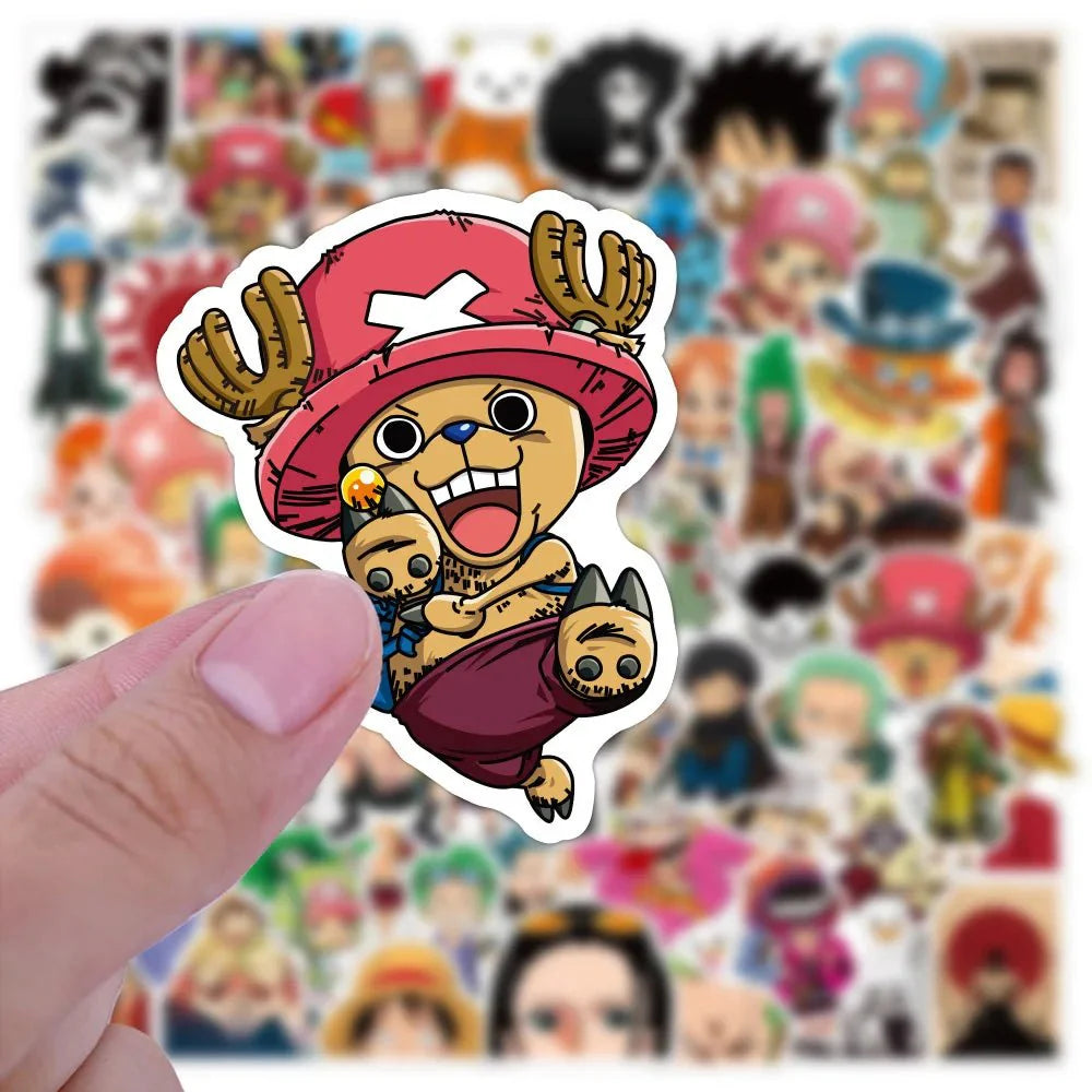 One Piece Stickers - Vibrant Anime Character Decals | Durable Laptop & Water Bottle Stickers Paper products