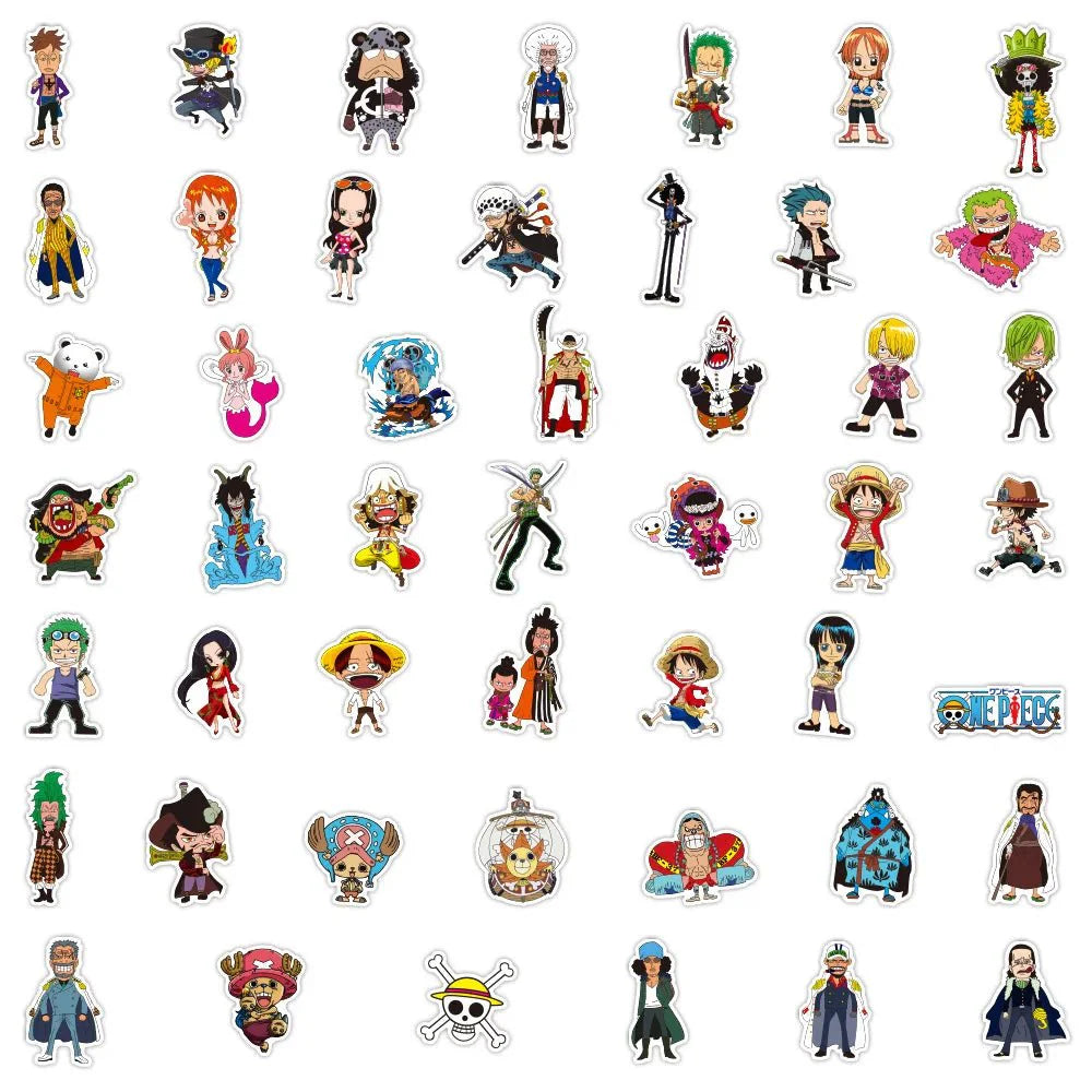One Piece Stickers - Vibrant Anime Character Decals | Durable Laptop & Water Bottle Stickers Paper products