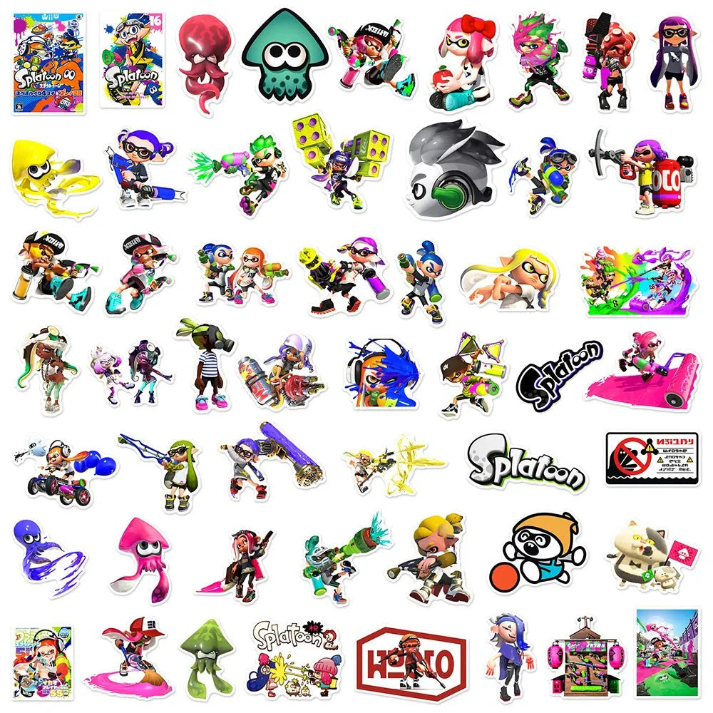 10/30/50PCS Cool Splatoon Switch Game Stickers - Gapo Goods -
