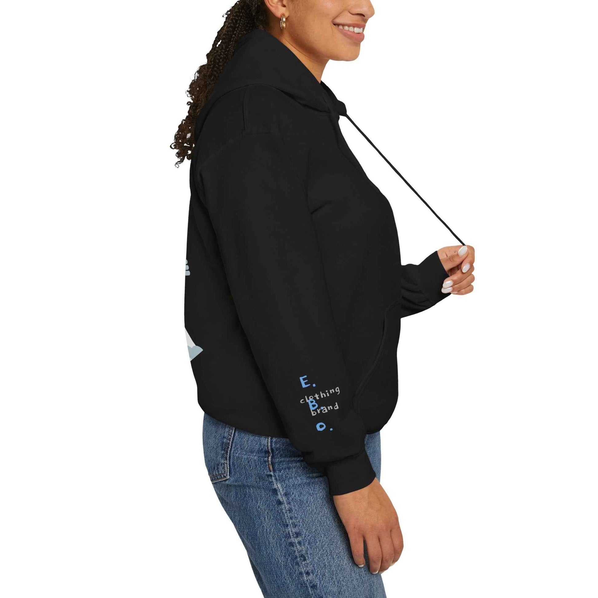 Giant Yeti Hoodie Unisex Sweatshirt, Sasquatch Pullover Monster Hooded Top EBO Design for Yeti Lovers Hoodie