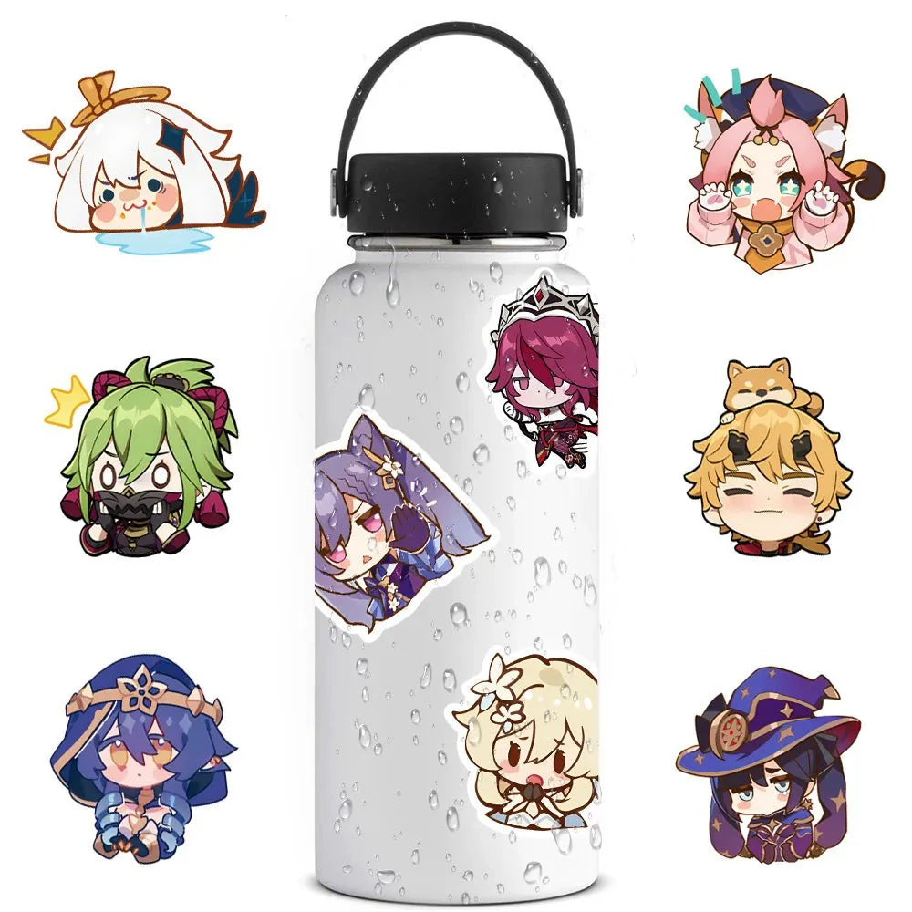 10/50pcs Cute Genshin Impact Stickers Anime - Gapo Goods -