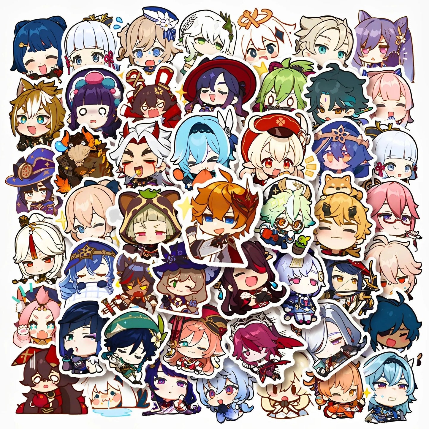 10/50pcs Cute Genshin Impact Stickers Anime - Gapo Goods -