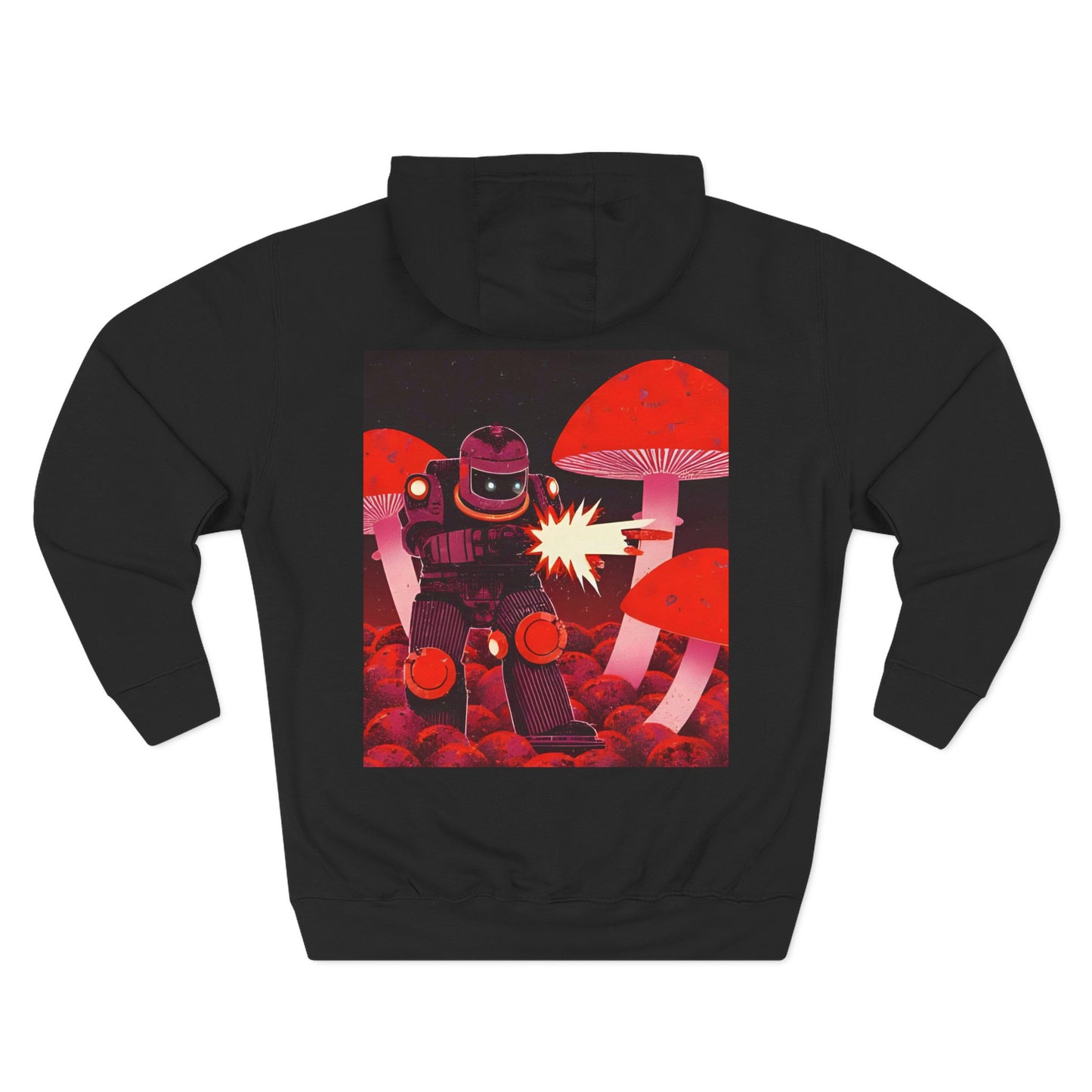 Doom Shroom Fleece Hoodie | Cozy Graphic Sweatshirt for Gamers, Unique Gift for Birthdays, Halloween, and Casual Wear Hoodie