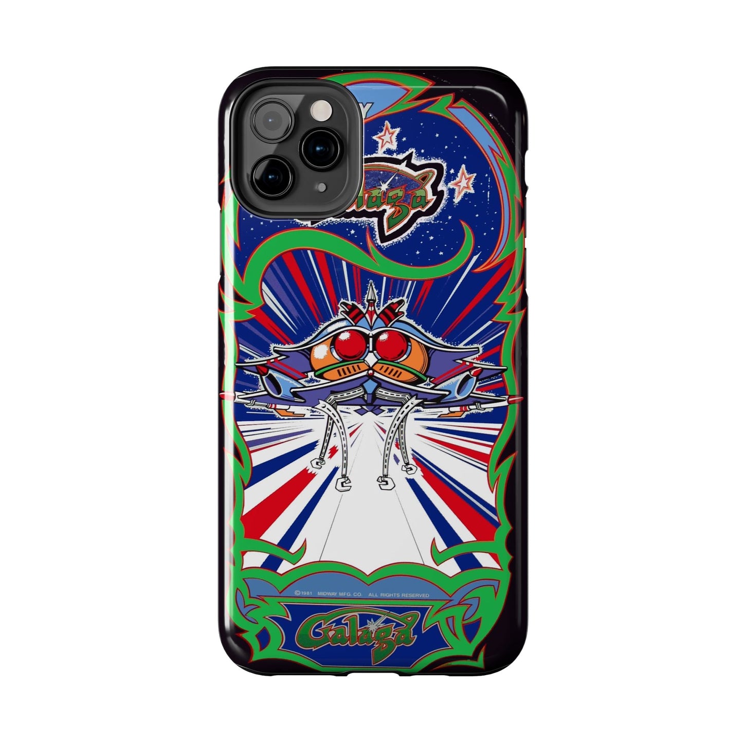 Galaga inspired Classic Arcade Tough Phone Cases