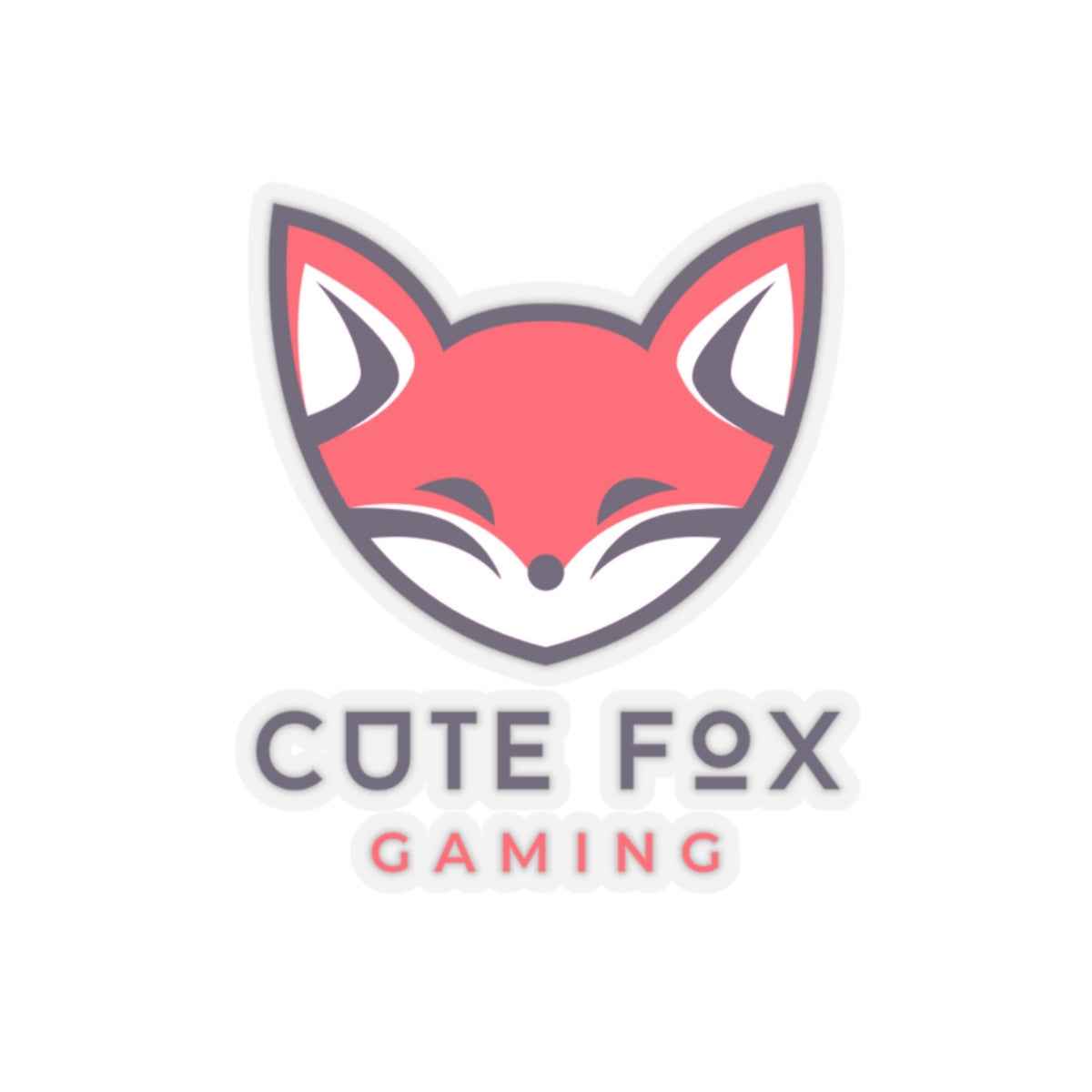 Cute Fox Stickers - Gaming Kiss-Cut Stickers 2" ร 2" Transparent Paper products