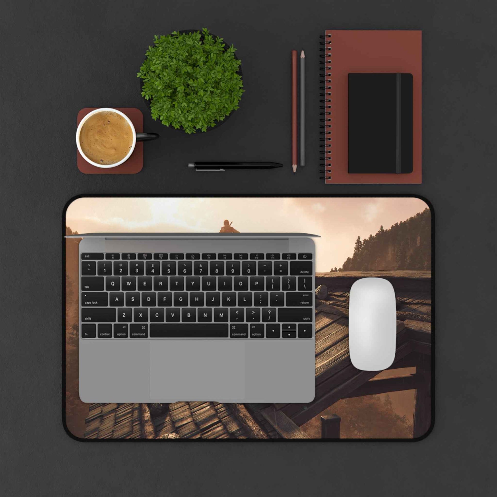Gaming Desk Mat – Durable Non Slip Desk Pad With Hemmed Edges | Colorful Office Decor Home Decor