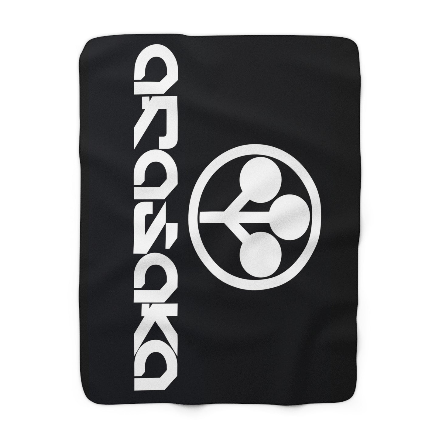 Cyberpunk Sherpa Fleece Blanket - Arasaka Design
