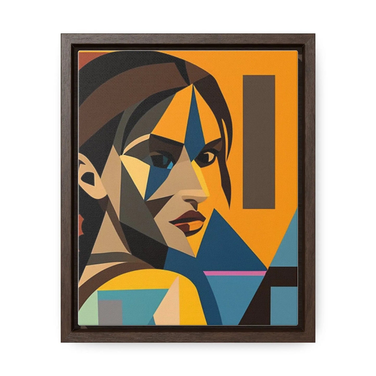 Tomb Raider Gallery Canvas Wraps, Vertical Frame 8″ x 10″ Premium Gallery Wraps (1.25″) Walnut