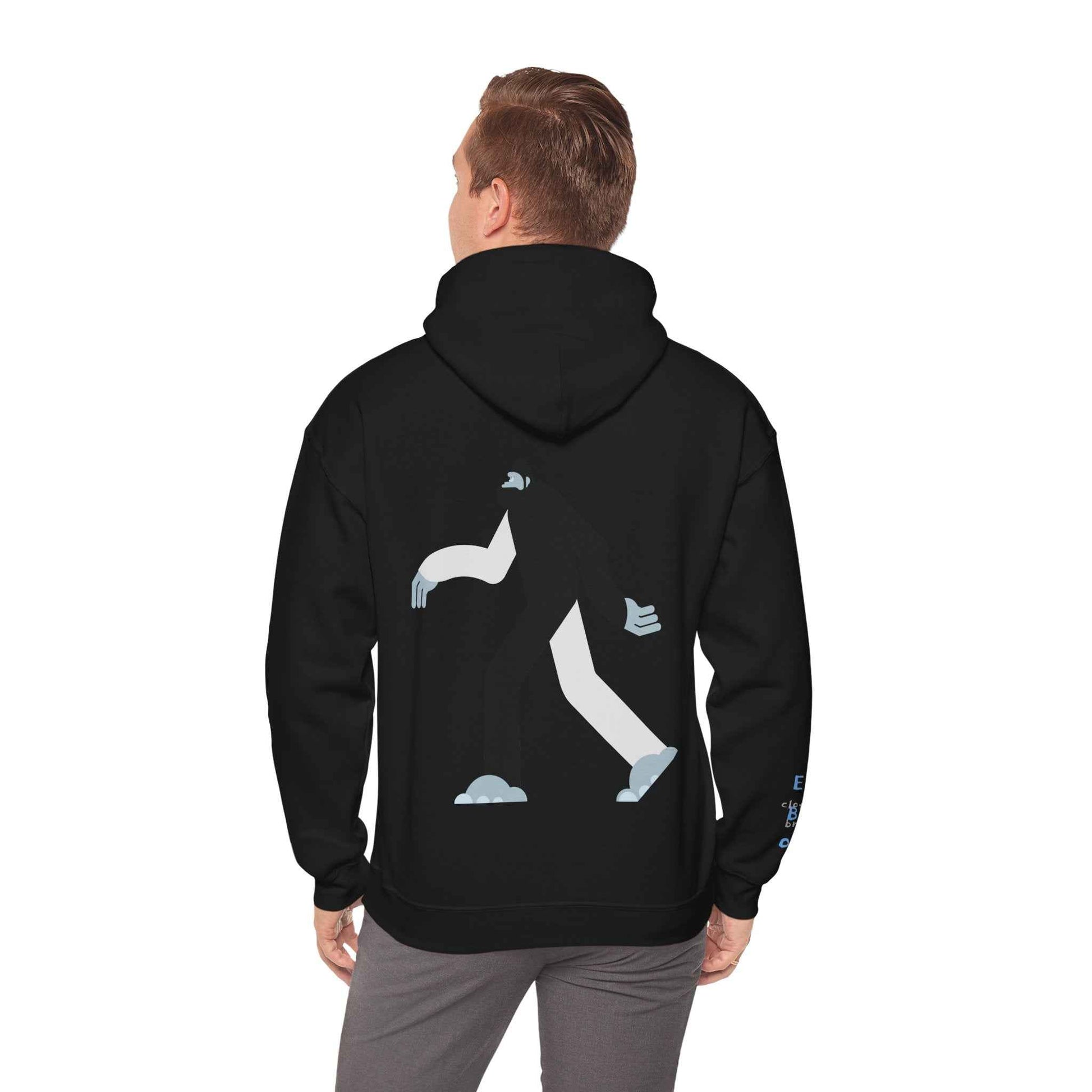 Giant Yeti Hoodie Unisex Sweatshirt, Sasquatch Pullover Monster Hooded Top EBO Design for Yeti Lovers Hoodie