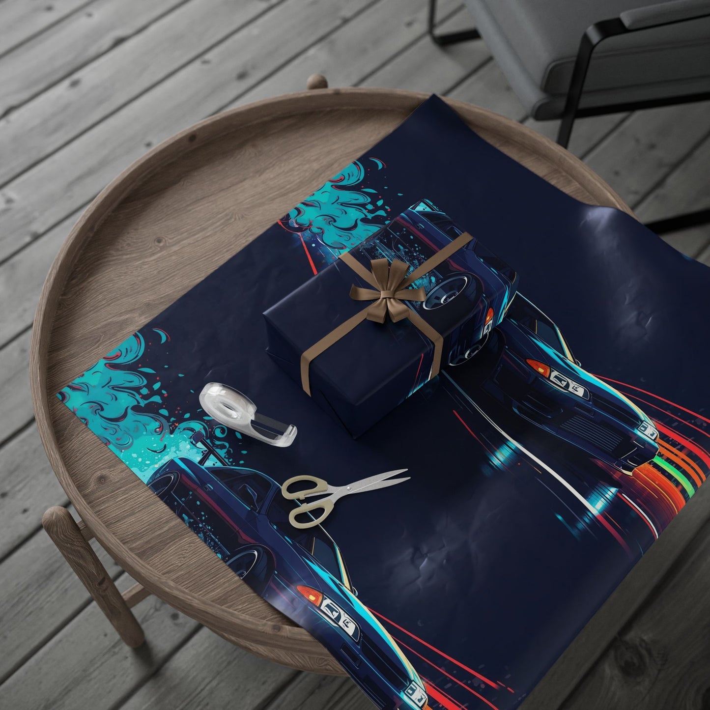Drift Racing Gift Wrap Papers