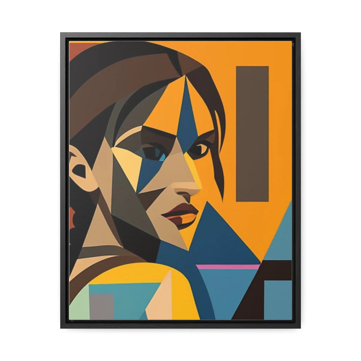 Tomb Raider Gallery Canvas Wraps, Vertical Frame 16″ x 20″ Premium Gallery Wraps (1.25″) Black