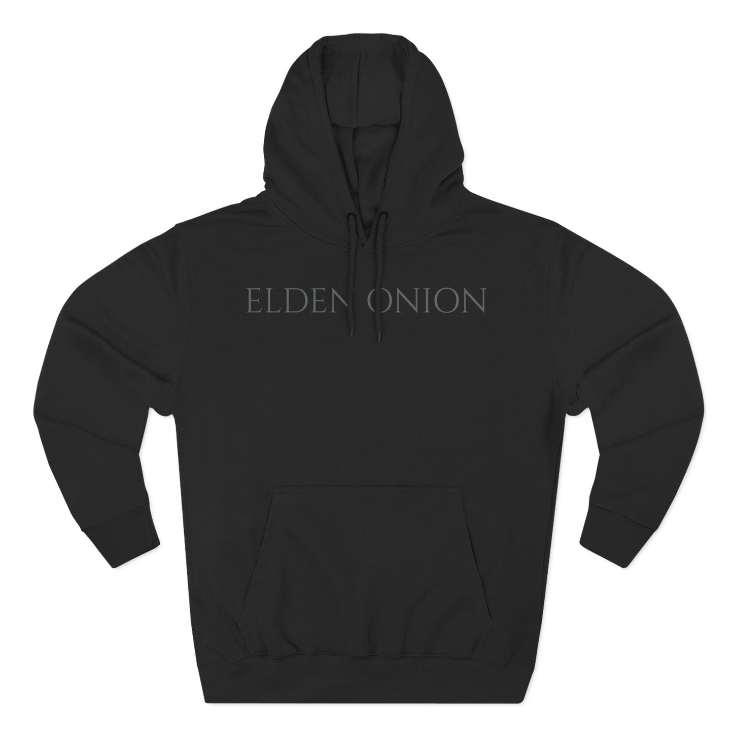 Elden Onion Fleece Hoodie, Cozy Layer, Unique Gift for Gamers, Great for Fall or Winter, Graphic Sweatshirt, Comfy Casual Wear Black Hoodie