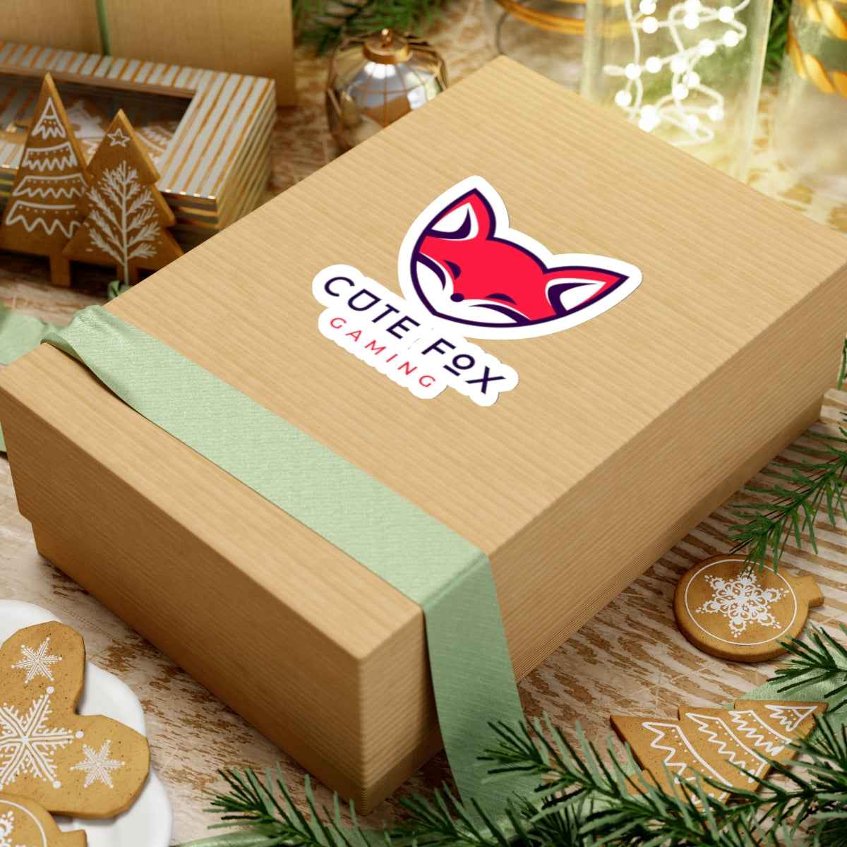 Cute Fox Stickers - Gaming Kiss-Cut Stickers Paper products