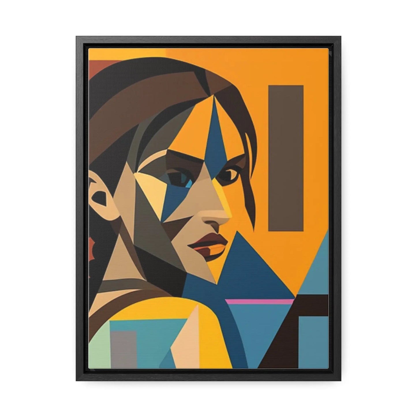Tomb Raider Gallery Canvas Wraps, Vertical Frame 12″ x 16″ Premium Gallery Wraps (1.25″) Black