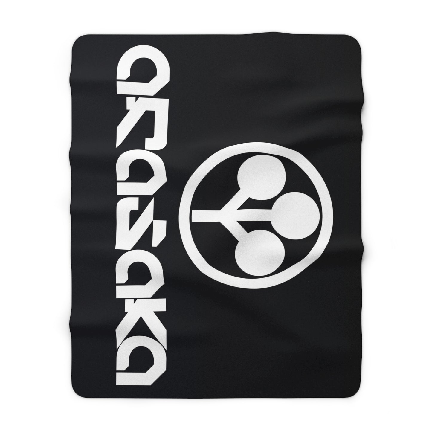 Cyberpunk Sherpa Fleece Blanket - Arasaka Design