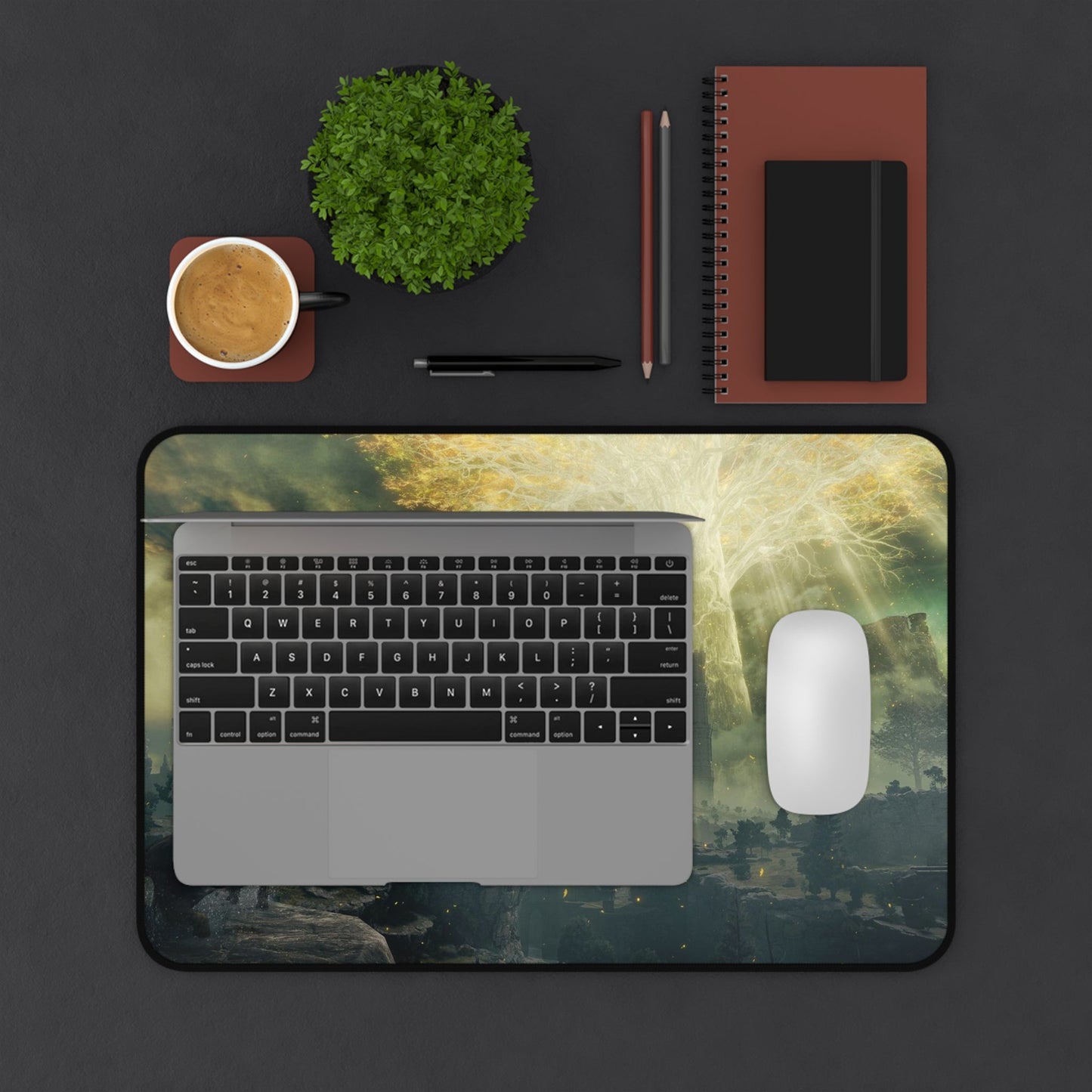 Gaming Desk Mat - Dark Fantasy RPG Design
