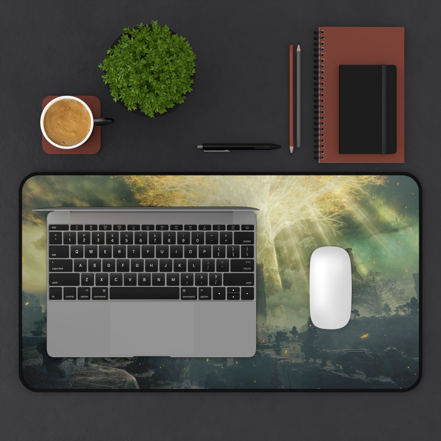 Gaming Desk Mat - Dark Fantasy RPG Design