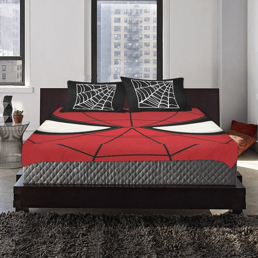 3-Piece Bedding Set Spiderman White ONESIZE