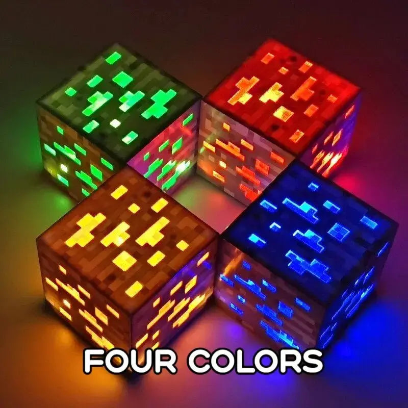 2 Pieces Touch Clap Ore Lamps Rechargeable Surround Model Toys Light Up My World 3 Levels of Lights and Vibrant Colours Gifts - Gapo Goods -