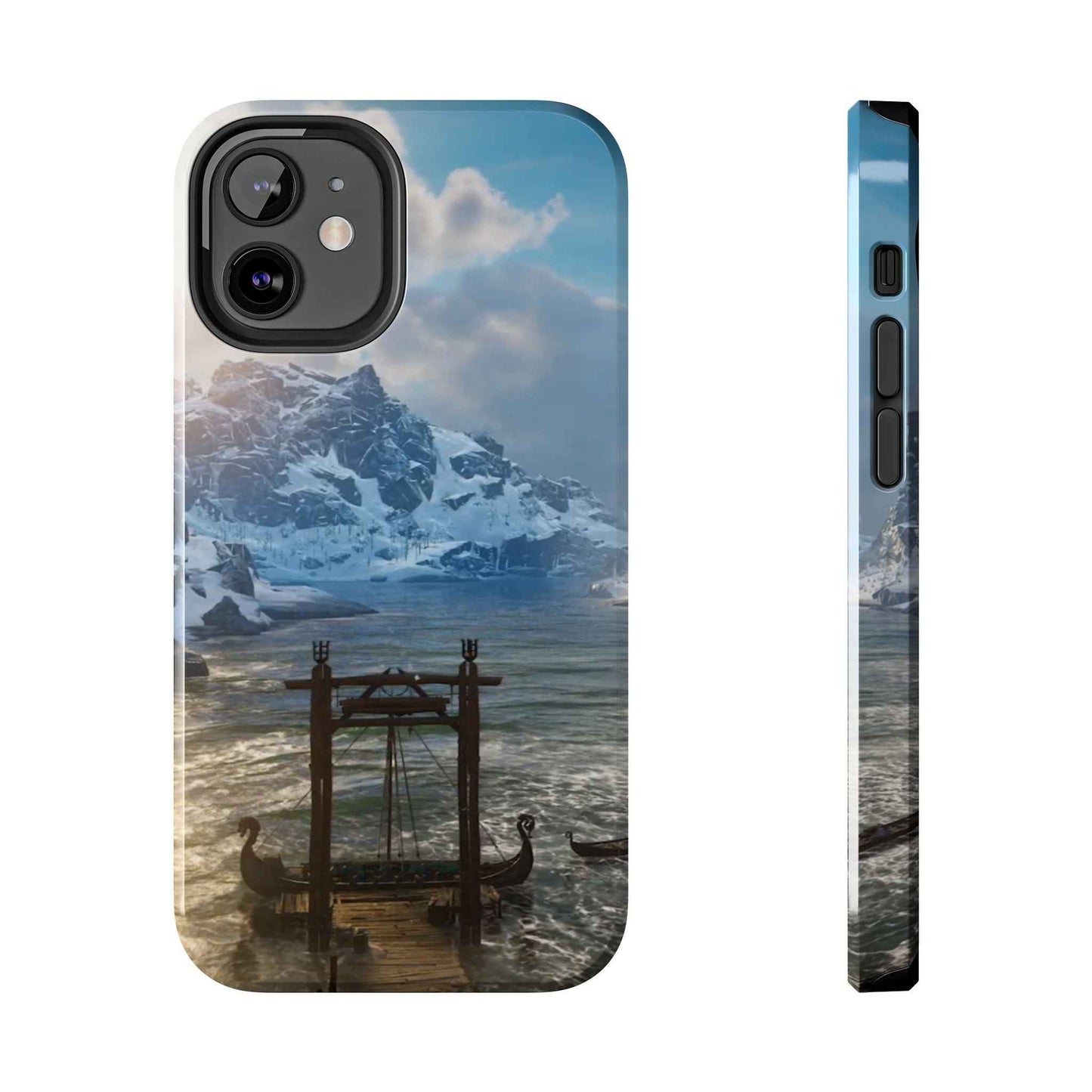 Viking Valhalla Phone Case AC Inspired - Tough Norse Mythology Armor Cover for iPhone iPhone 12 Mini Phone Case