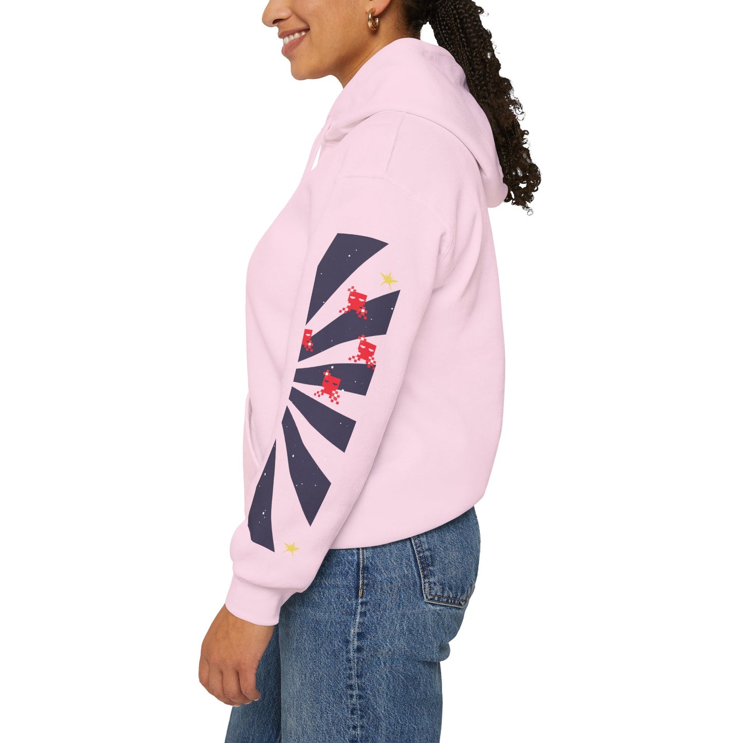 Heavy Blend Hoodie - Space Invaders Unisex Hooded Sweatshirt With Kangaroo Pocket Hoodie