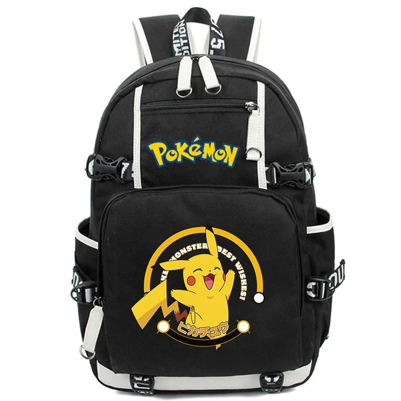 3 - Piece Set Anime Pokémon Pikachu Uzumaki Backpack - Gapo Goods -