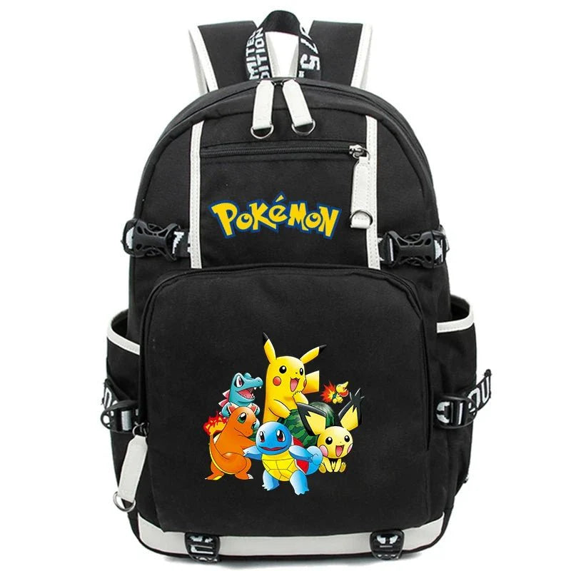 3 - Piece Set Anime Pokémon Pikachu Uzumaki Backpack - Gapo Goods -