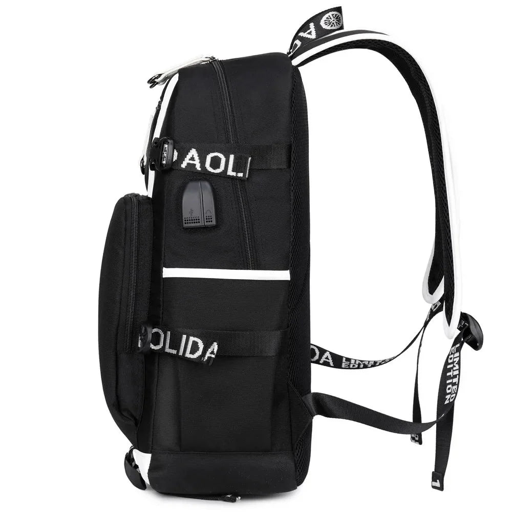 Anime Backpack Set – Durable 3-Piece Pokémon Pikachu & Uzumaki Combo Bag Backpack