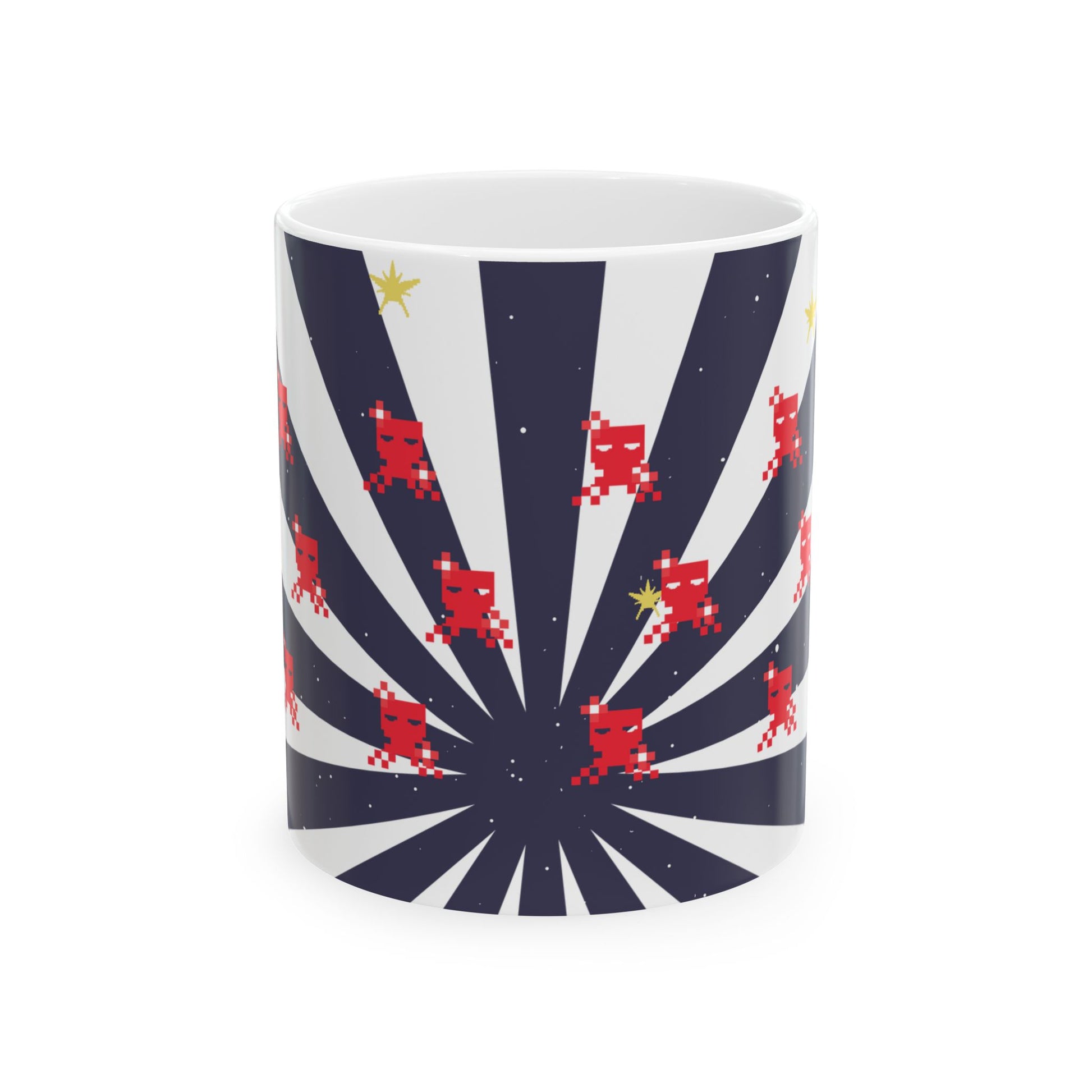 Unique Ceramic Mug - 11oz Coffee Cup | Durable White Ceramic, Microwave Safe 11oz Mug