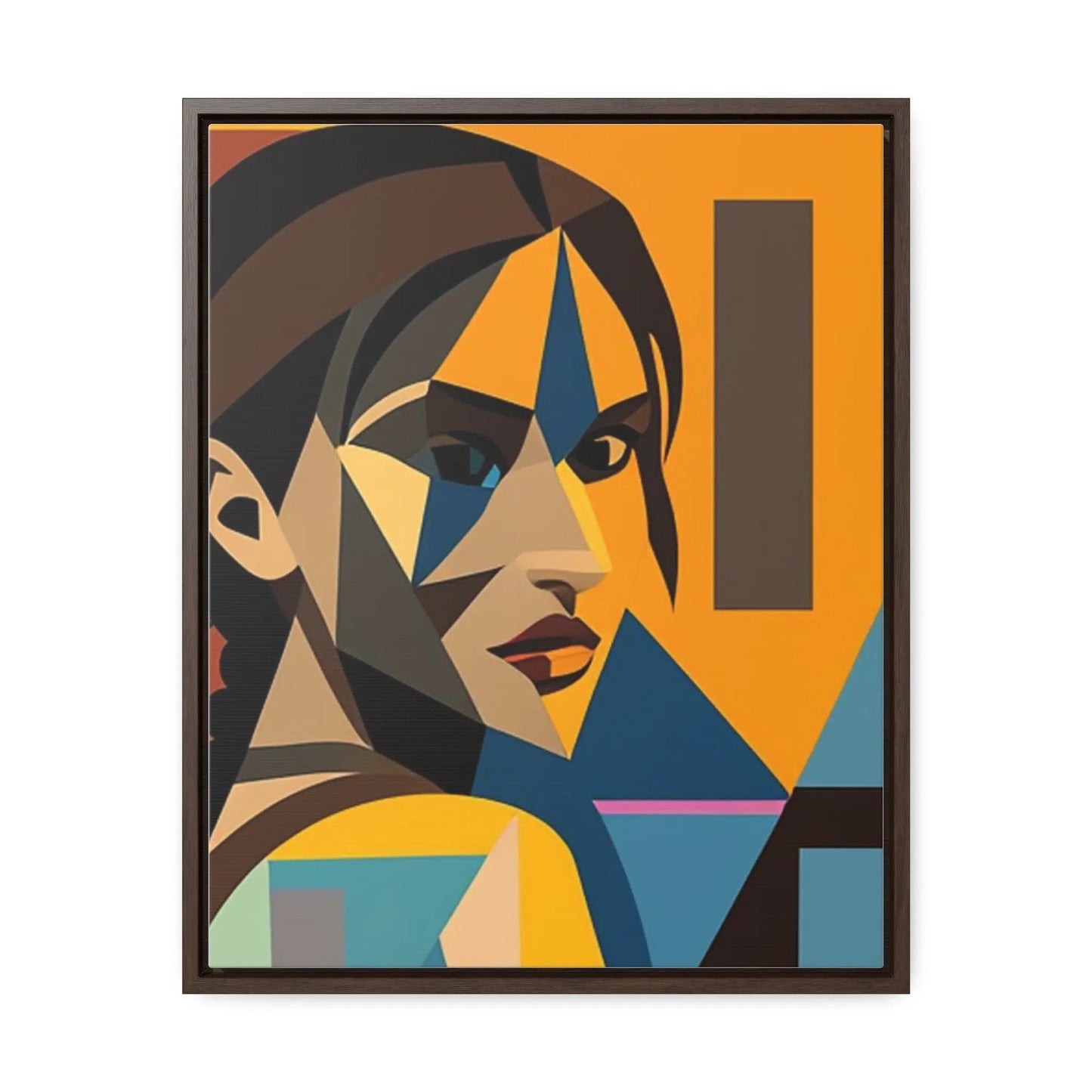 Tomb Raider Gallery Canvas Wraps, Vertical Frame 16″ x 20″ Premium Gallery Wraps (1.25″) Walnut
