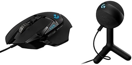 Logitech G502 HERO High Performance Wired Gaming Mouse, HERO 25K Sensor, 25,600 DPI, RGB, Adjustable Weights, 11 Programmable Buttons, On-Board Memory, PC / Mac Black Wired