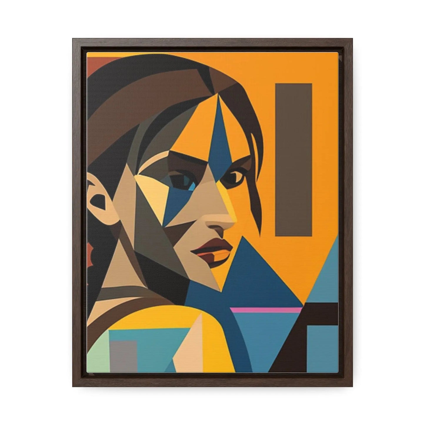 Tomb Raider Gallery Canvas Wraps, Vertical Frame 11″ x 14″ Premium Gallery Wraps (1.25″) Walnut