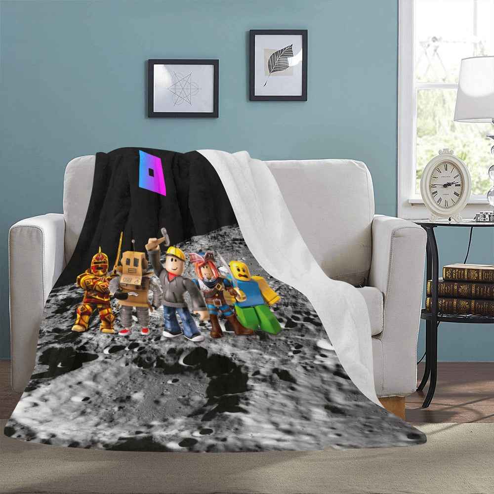 Ultra Soft Fleece Blanket – Plush Polyester Roblox Cozy Gamer Throw 54x70 Blanket