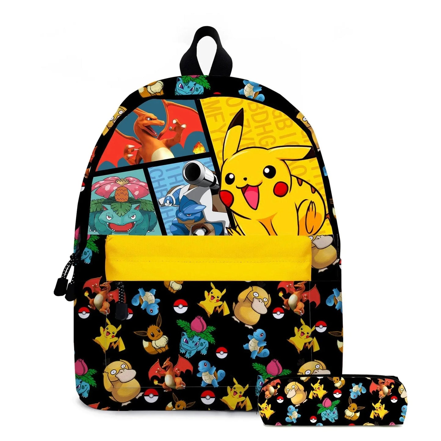 3PC - Set Pikachu Pokémon Backpack - Gapo Goods -
