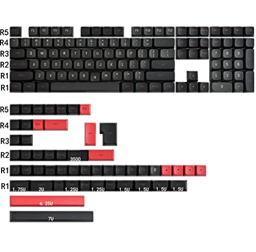 GTSP 61 Keycaps 60 Percent, Ducky One 2 Mini Keycaps for Mechanical Keyboard OEM Profile RGB PBT Keycap Set with Key Puller for Cherry MX Switches SK 61/Joker (Only keycaps) Blue