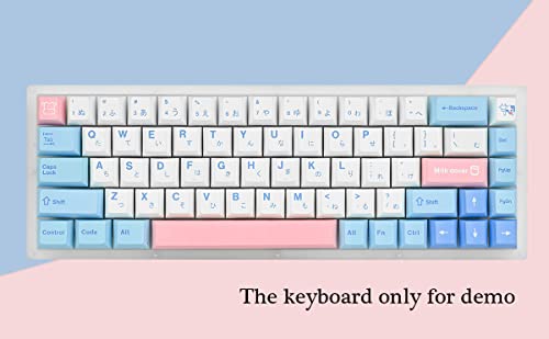 GTSP 61 Keycaps 60 Percent, Ducky One 2 Mini Keycaps for Mechanical Keyboard OEM Profile RGB PBT Keycap Set with Key Puller for Cherry MX Switches SK 61/Joker (Only keycaps) Blue