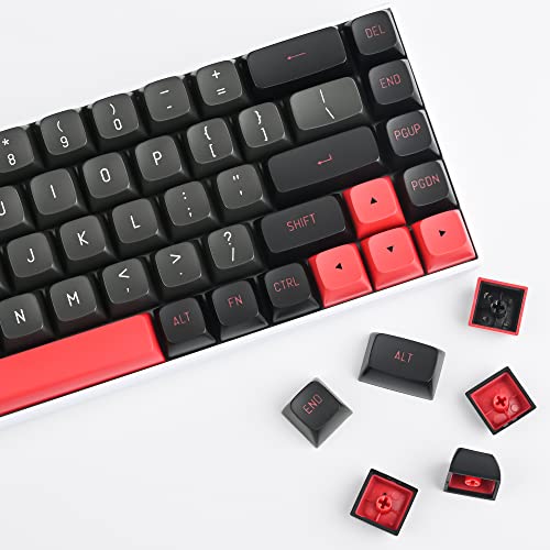 GTSP 61 Keycaps 60 Percent, Ducky One 2 Mini Keycaps for Mechanical Keyboard OEM Profile RGB PBT Keycap Set with Key Puller for Cherry MX Switches SK 61/Joker (Only keycaps) Blue
