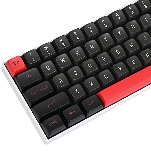 GTSP 61 Keycaps 60 Percent, Ducky One 2 Mini Keycaps for Mechanical Keyboard OEM Profile RGB PBT Keycap Set with Key Puller for Cherry MX Switches SK 61/Joker (Only keycaps) Blue