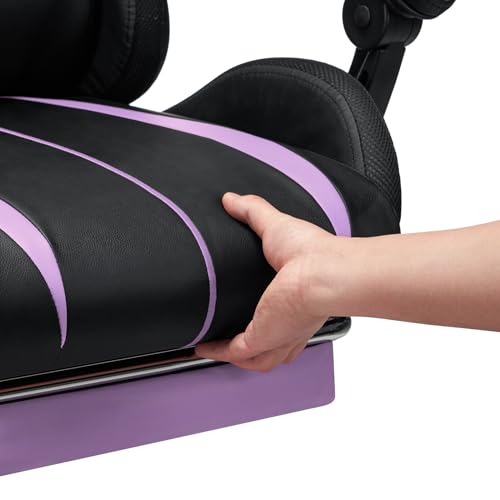 RGB Gaming Chair – Massage Gaming Chair with Bluetooth Speakers, Footrest & LED Lights Gaming Accessories