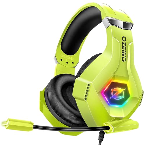 Gaming Headset PS4 Headset, Xbox Headset with 7.1 Surround Sound, Gaming Headphones with Noise Cancelling Mic RGB Light Memory Earmuffs for PC, PS5, PS4, Xbox Series X/S, Xbox one, Switch - Gapo Goods - Computer PC Gaming Accessories