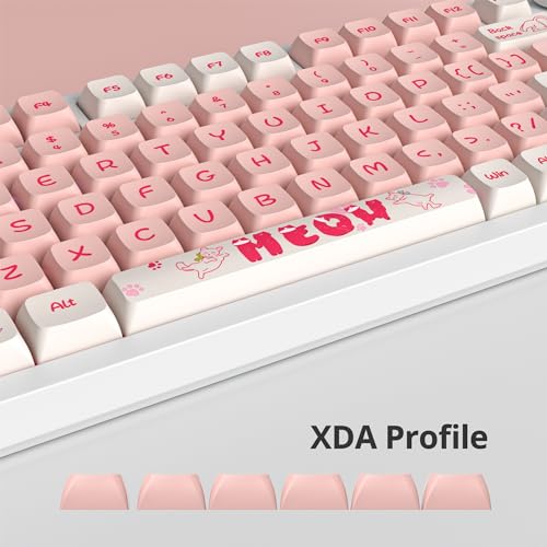 GTSP 61 Keycaps 60 Percent, Ducky One 2 Mini Keycaps for Mechanical Keyboard OEM Profile RGB PBT Keycap Set with Key Puller for Cherry MX Switches SK 61/Joker (Only keycaps) Blue
