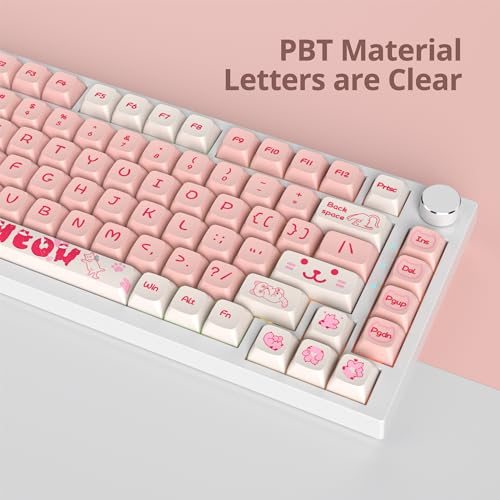 GTSP 61 Keycaps 60 Percent, Ducky One 2 Mini Keycaps for Mechanical Keyboard OEM Profile RGB PBT Keycap Set with Key Puller for Cherry MX Switches SK 61/Joker (Only keycaps) Blue