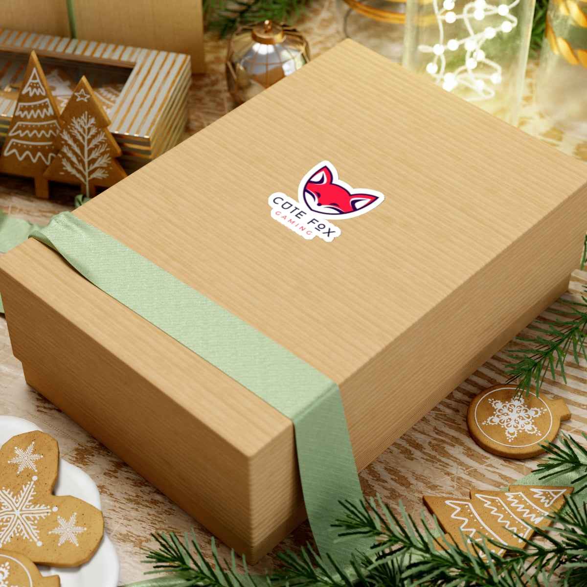 Cute Fox Stickers - Gaming Kiss-Cut Stickers Paper products