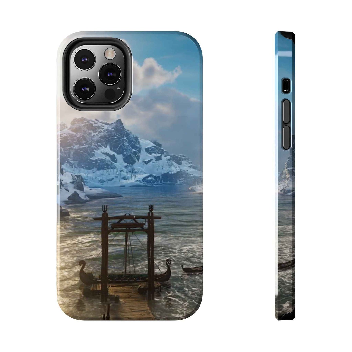 Viking Valhalla Phone Case AC Inspired - Tough Norse Mythology Armor Cover for iPhone iPhone 12 Pro Phone Case