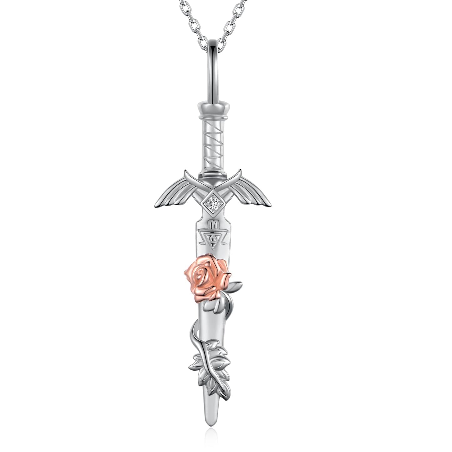 Master Sword Necklace – Sterling Silver Link Sword Pendant | Hyrule Warriors Jewelry A1-Sword Jewelry