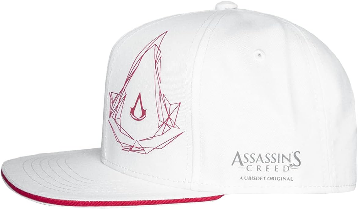 Assassin's Creed Baseball Cap Side Logo Official White Snapback Size One Size