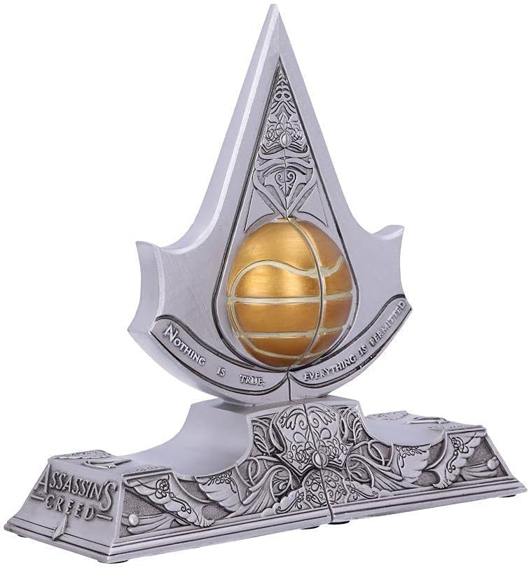 Assassin's Creed Bookends β Official Licensed Resin Apple of Eden Decor, Silver 18.5cm