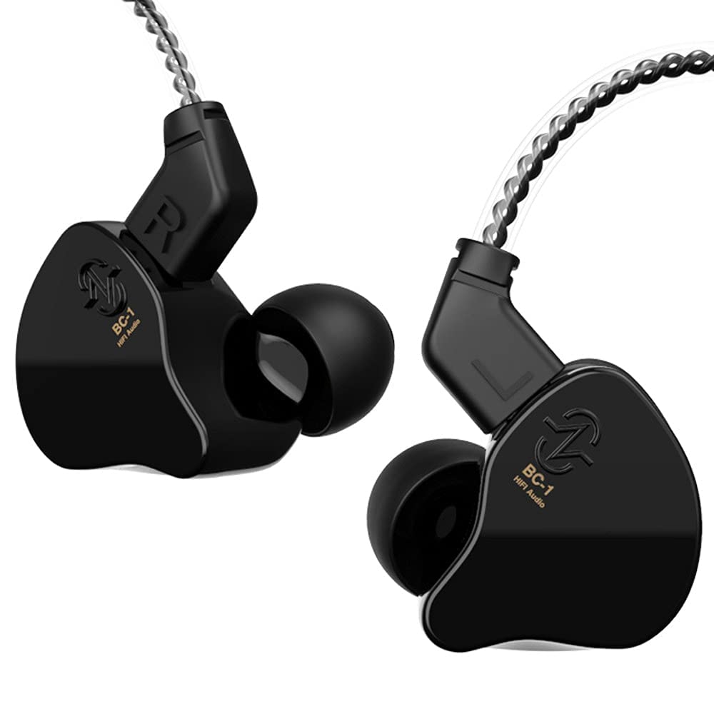 YINYOO KZ-ZST Colorful Hybrid Banlance Armature with Dynamic Ear Earphone 1BA+1DD HiFi Headset KZ in Ear Monitor Headphone Wired Earbuds IEM Earphone Gaming Ear Buds (Colorful/zst Without Microphone)