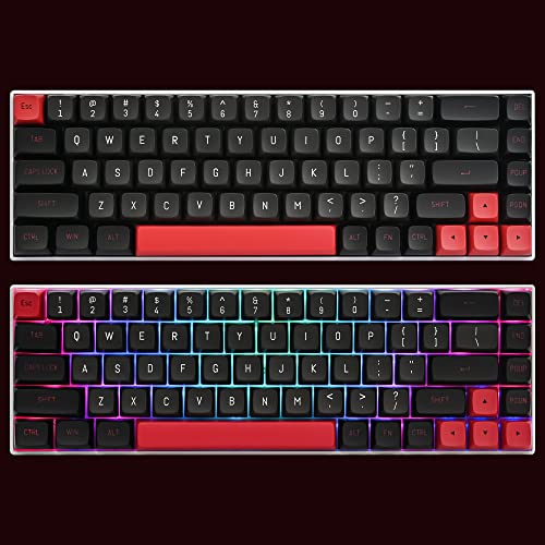 GTSP 61 Keycaps 60 Percent, Ducky One 2 Mini Keycaps for Mechanical Keyboard OEM Profile RGB PBT Keycap Set with Key Puller for Cherry MX Switches SK 61/Joker (Only keycaps) Blue