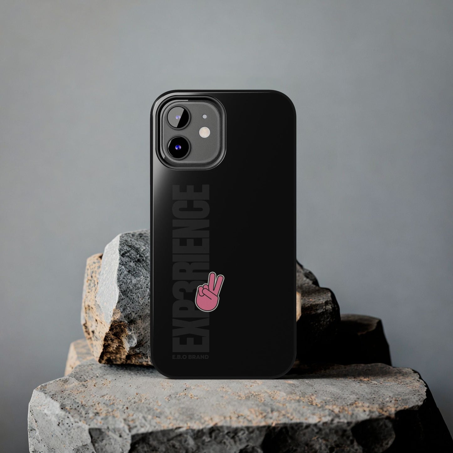 Tough Phone Cases - E B O brand logo Experience Beyond Ordinary, Protective Phone Cover, Durable Phone Case,Heavy Duty